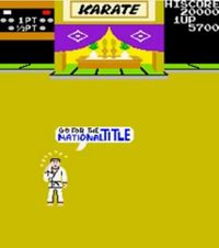 une photo d'Ã©cran de Karate Champ sur Arcade